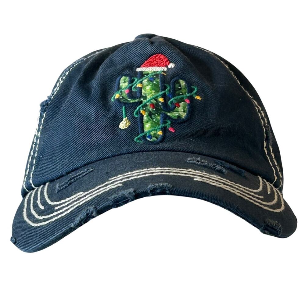 KBETHOS Vintage Cactus Baseball hat embroidered Christmas cactus w/santa hat